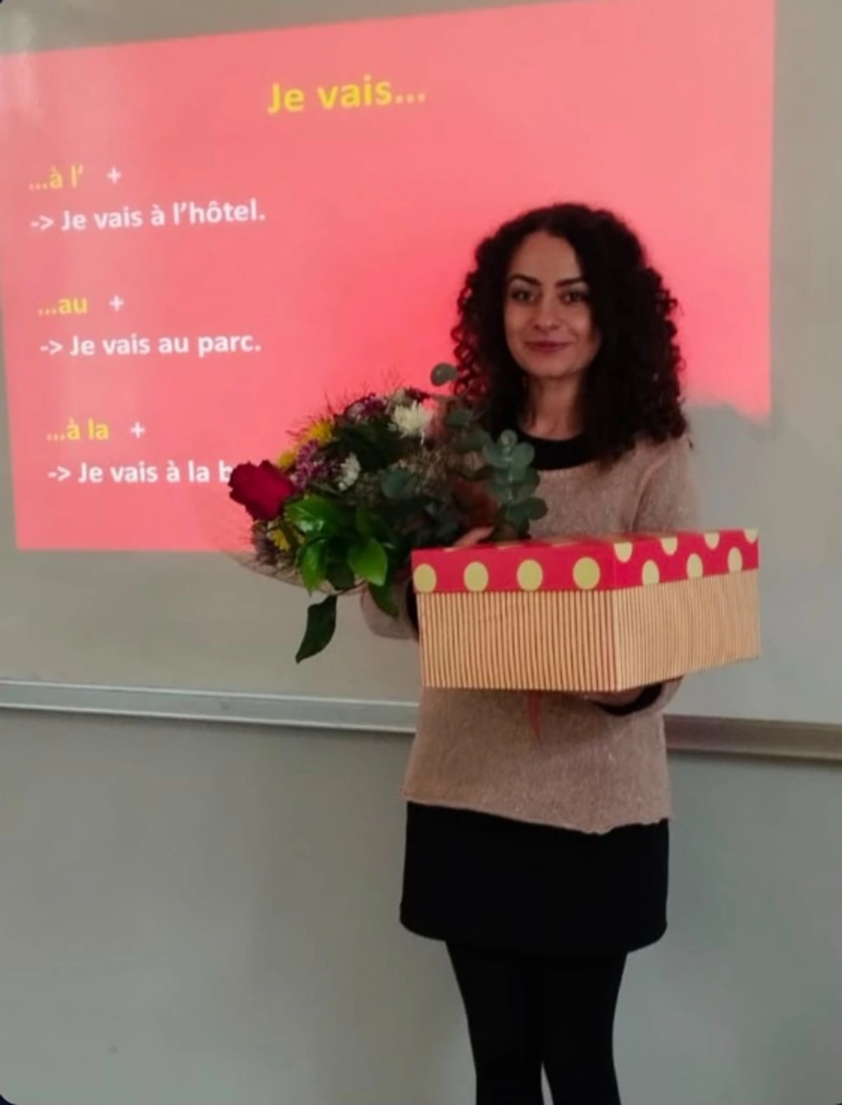 Başak Erdemir — Fransızca dersinde